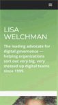 Mobile Screenshot of lisawelchman.com